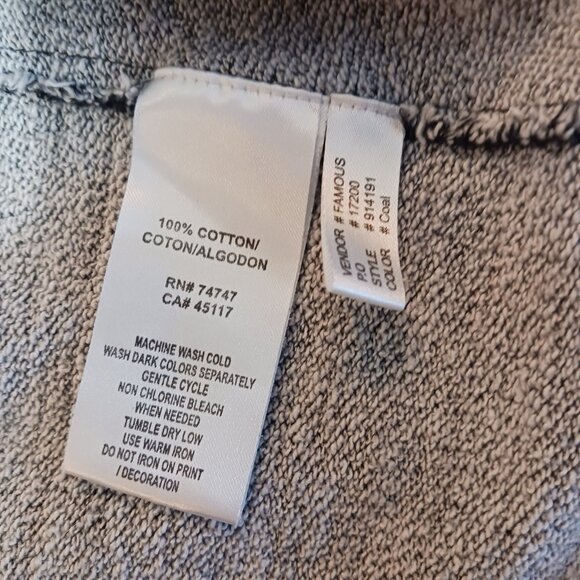 Natural Reflections, Cotton Jacket, Medium, Coal with Southwestern Print, Boho - Picture 13 of 14